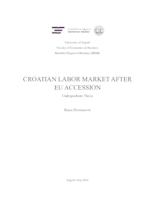 prikaz prve stranice dokumenta Croatian labor market after EU accession