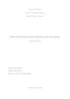 prikaz prve stranice dokumenta Biases and heursitics in personal finance decision-making