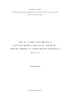 prikaz prve stranice dokumenta Utjecaj izvora financiranja na računovodstveno praćenje i kontrolu trošenja sredstava malih i srednjih poduzeća