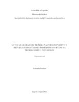 prikaz prve stranice dokumenta Utjecaj globalnih tržišta na poduzetništvo u Republici Hrvatskoj s posebnim osvrtom na prehrambenu industriju