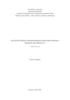 prikaz prve stranice dokumenta Statistički modeli prognoziranja poslovnih prihoda i rashoda INA Grupe d.d.