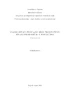prikaz prve stranice dokumenta Analiza efekta ponašanja krda pri donošenju financijskih odluka u poduzećima