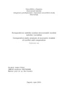 prikaz prve stranice dokumenta Komparativno statička analiza ekonomskih modela sukoba i suradnje