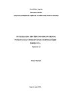 prikaz prve stranice dokumenta Integracija društveno odgovornog poslovanja u poslovanje tehnoloških poduzeća