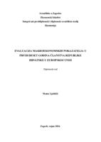 prikaz prve stranice dokumenta Evaluacija makroekonomskih pokazatelja u prvih deset godina članstva Republike Hrvatske u Europskoj uniji