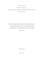 prikaz prve stranice dokumenta Utjecaj promotivnih aktivnosti malih i srednjih poduzeća na preferencije potrošača u kozmetičkoj industriji