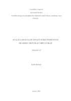 prikaz prve stranice dokumenta Analiza digitalne financijske pismenosti mladih u Republici Hrvatskoj
