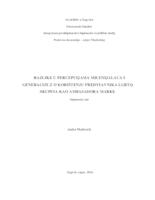 prikaz prve stranice dokumenta Razlike u percepcijama Milenijalaca i Generacije Z o korištenju predstavnika LGBTQ skupina kao ambasadora marke