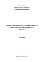 prikaz prve stranice dokumenta The relationship between individual process orientation and job performance