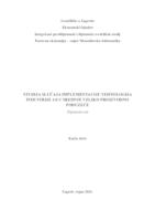 prikaz prve stranice dokumenta Studija slučaja implementacije tehnologija industrije 4.0 u srednje veliko proizvodno poduzeće