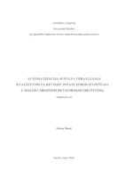 prikaz prve stranice dokumenta Automatizacija sustava upravljanja kvalitetom za reviziju financijskih izvještaja u malim i srednjim revizorskim društvima