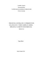 prikaz prve stranice dokumenta Percepcija generacije Z o prikrivenom oglašavanju u video sadržaju lidera mišljenja na društvenim mrežama