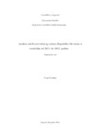 prikaz prve stranice dokumenta Analiza održivosti tekućeg računa Republike Hrvatske u razdoblju od 2013. do 2023. godine