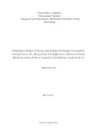 prikaz prve stranice dokumenta Moderacijski učinak socioekonomske pozadine studenata na trajanje studiranja i mogućnosti pronalaska posla nakon završetka fakulteta