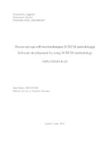 prikaz prve stranice dokumenta Proces razvoja softvera korištenjem SCRUM metodologije