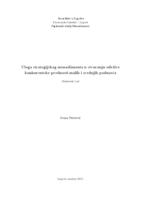 prikaz prve stranice dokumenta Uloga strategijskog menadžmenta u stvaranju održive konkurentske prednosti malih i srednjih poduzeća