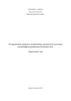 prikaz prve stranice dokumenta Programska potpora modeliranju poslovnih procesa na primjeru poduzeća Konzum d.d
