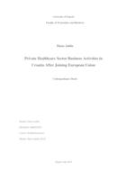 prikaz prve stranice dokumenta Private Healthcare Sector Business Activities in Croatia After Joining European Union