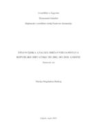 prikaz prve stranice dokumenta Financijska analiza državnih jamstava Republike Hrvatske od 2002. do 2018. godine