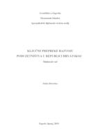 prikaz prve stranice dokumenta Ključne prepreke razvoju poduzetništva u Republici Hrvatskoj