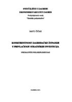 prikaz prve stranice dokumenta Konkurentnost Zagrebačke županije u privlačenju strateških investicija