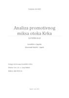 prikaz prve stranice dokumenta Analiza promotivnog miksa otoka Krka