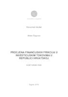 prikaz prve stranice dokumenta Procjena financijskih frikcija u investicijskim tokovima u Republici Hrvatskoj