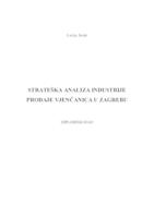 prikaz prve stranice dokumenta Strateška analiza industrije prodaje vjenčanica u Zagrebu