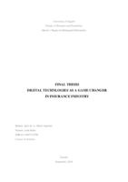 prikaz prve stranice dokumenta Digital technologies as a game changer in insurance industry