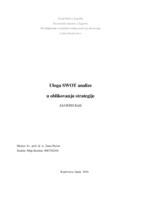 prikaz prve stranice dokumenta Uloga SWOT analize u oblikovanju strategije