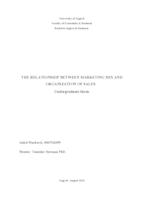 prikaz prve stranice dokumenta THE RELATIONSHIP BETWEEN MARKETING MIX AND ORGANIZATION OF SALES