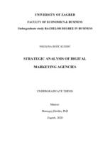 prikaz prve stranice dokumenta Strategic analysis of digital marketing agencies