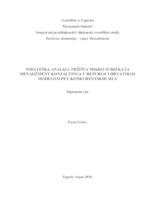 prikaz prve stranice dokumenta Strateška analiza tržišta mikro subjekata menadžment konzaltinga u Republici Hrvatskoj modelom pet konkurentskih sila