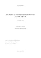 prikaz prve stranice dokumenta Političko-ekonomske snage procesa globalizacije