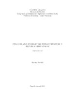 prikaz prve stranice dokumenta Financiranje energetske infrastrukture u Republici Hrvatskoj
