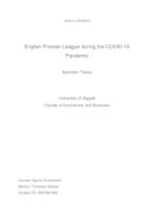 prikaz prve stranice dokumenta English Premier League during the COVID-19 Pandemic