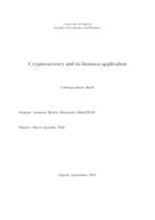 prikaz prve stranice dokumenta Cryptocurrencies and its business applications