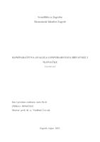 prikaz prve stranice dokumenta Komparativna analiza gospodarstava Hrvatske i Slovačke