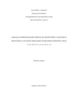 prikaz prve stranice dokumenta Analiza komparacijom poreza na nekretnine u Republici Hrvatskoj s ostalim zemljama članicama Europske unije